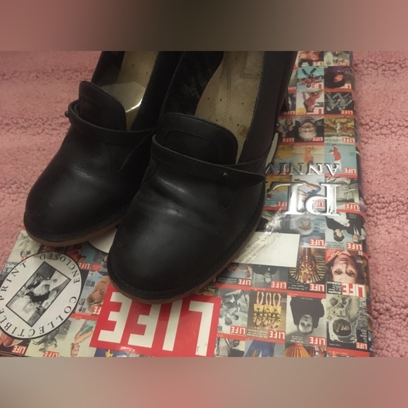 DIESEL ‘Dottie’ Round Closed Toe Red Bottoms Leather Classic Retro Black Pumps 3 - Picture 8 of 8